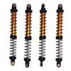 4Pcs 1Celsius10 Model Car Dual Spring Shock Damper Alloy 1Celsius10 RC Dampers with 8 Spare Springs 120mm