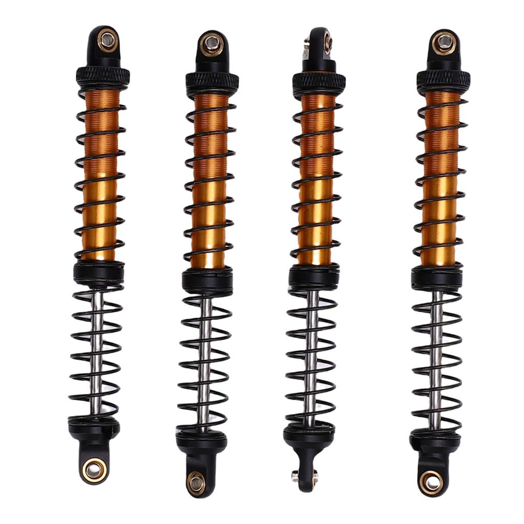 4Pcs 1Celsius10 Model Car Dual Spring Shock Damper Alloy 1Celsius10 RC Dampers with 8 Spare Springs 120mm