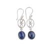 Natural Sodalite Gemstone 925 Sterling Silver Jewelry Handcrafted Earrings 2.00" EE-17-20