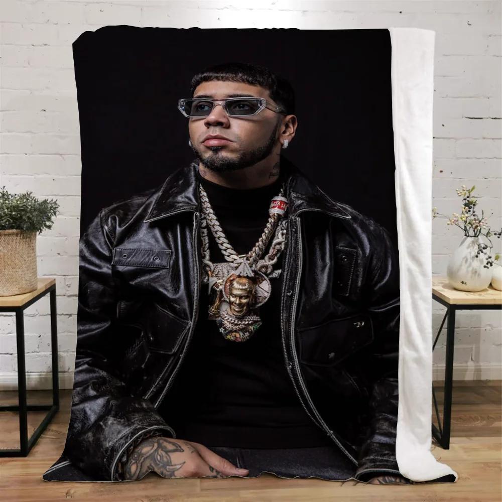 Anuel Aa Blanket Bed Blankets Characters Fluffy Plaid Beach Towel Interior for Home Luxury Bedding Throw Knee Soft Nap King Size