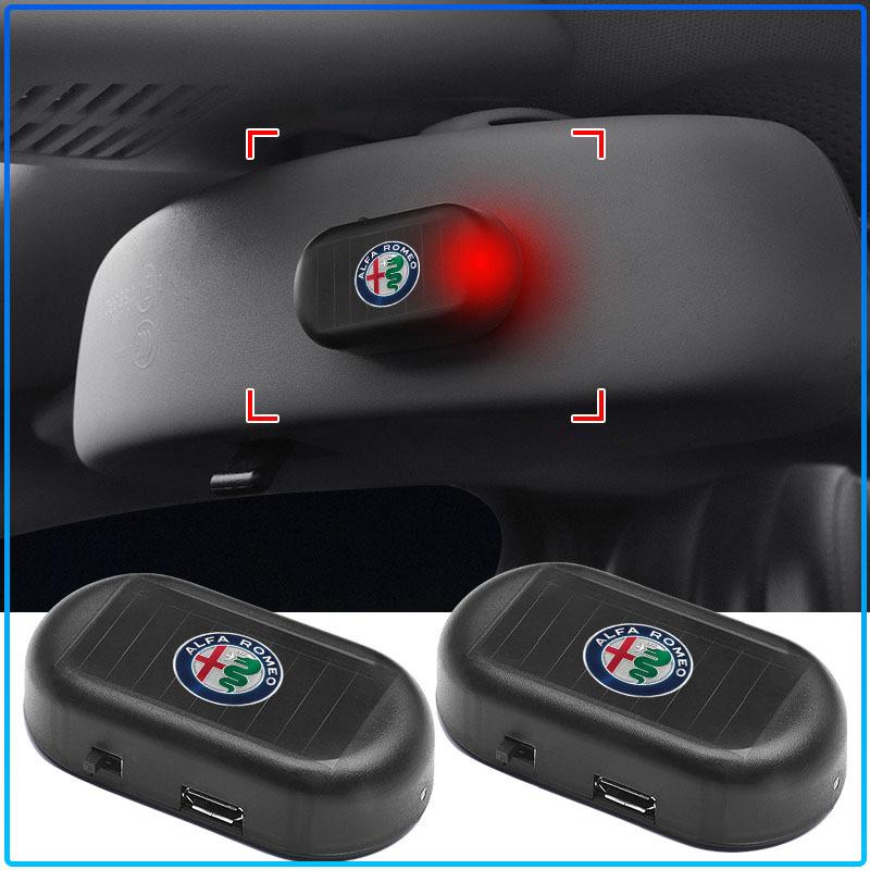 1pcs Strobe Signal Security System Flash Warning LED Light Alarm Lamp For Alfa Romeo 147 159 Giulietta Giulia Mito Spider Alpha Nheadrest