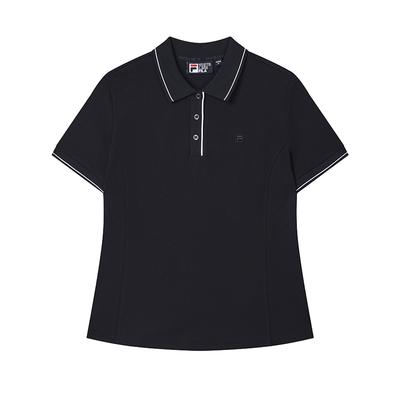 Breathable Skin-Friendly Comfortable Versatile Simple Short Knit Polo Shirt Unisex Tops White Legendary-Blue F11W523105F-NV