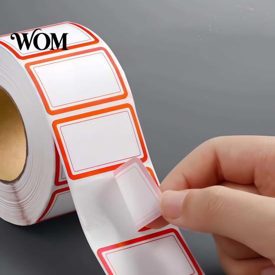 No Residue Labels 500 Pcs Label Stickers, Color Coding Self-Adhesive Name Tags, Waterproof Tags Removable for Handwriting File Folders, Price Shelves