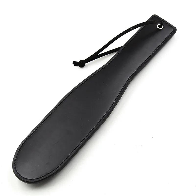 Reținere din piele groasă pe două fețe Spank Bondage Roleplay Flogger Whip Paddle Whip Cu vârfuri Slap Butt Jucărie sexuală BDSM pentru cuplu