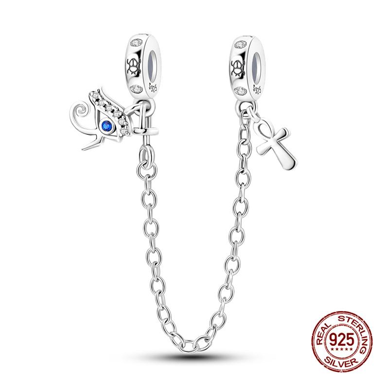 925 Silver Devil's Eye Charm Beads 3mm Fit DIY Bracelet Women's Fashion Jewelry Gift Original Handmade