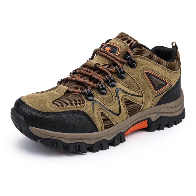 Autumn New Low-Top Lace-Up Hiking Shoes For Men's Outdoor Shoes Large-Size Cross-Country Hiking Shoes For Travel Shoes Casual