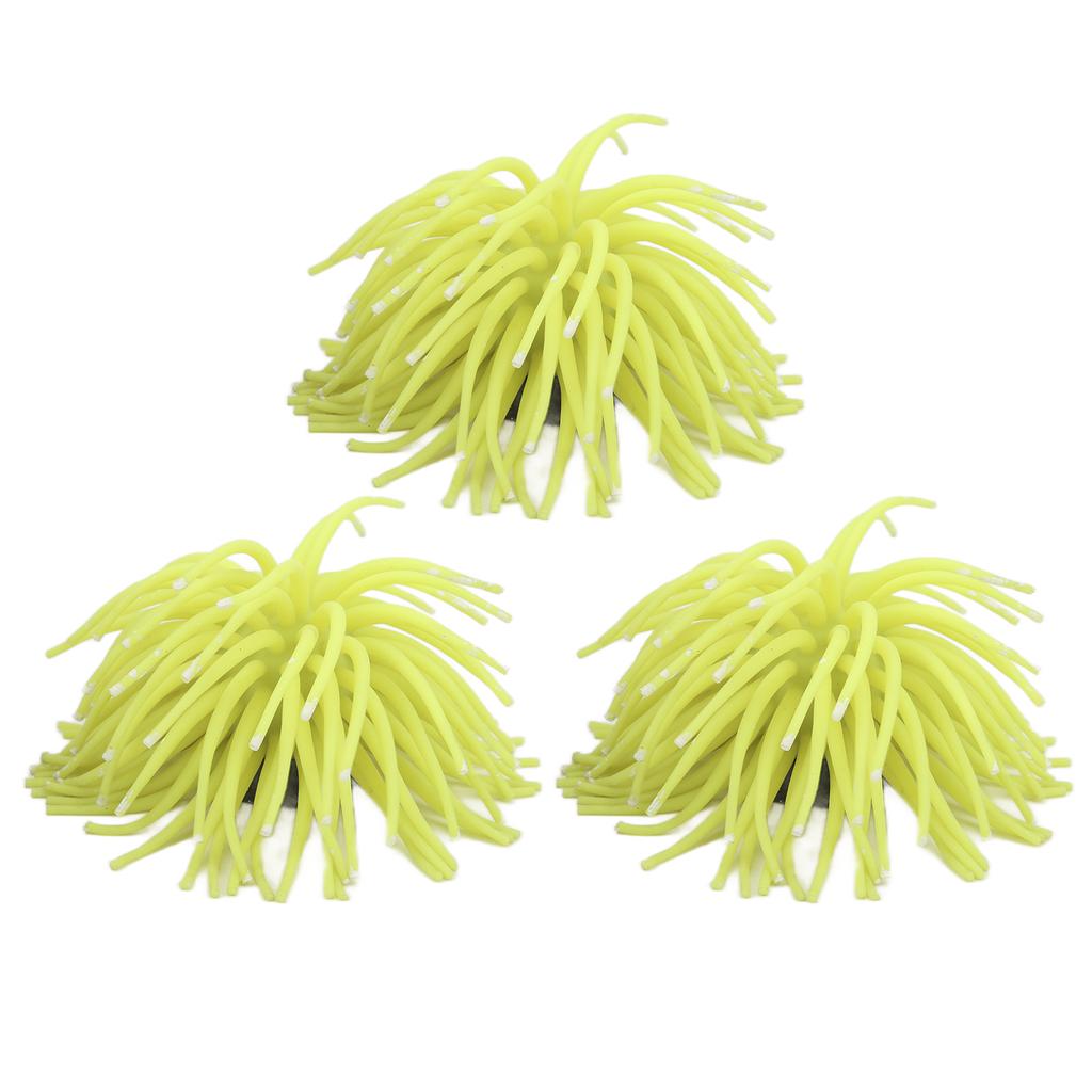 3Pcs Fish Tank Artificial Coral Decoration Simulation Sea Urchin Ball Aquarium Landscaping Ornament