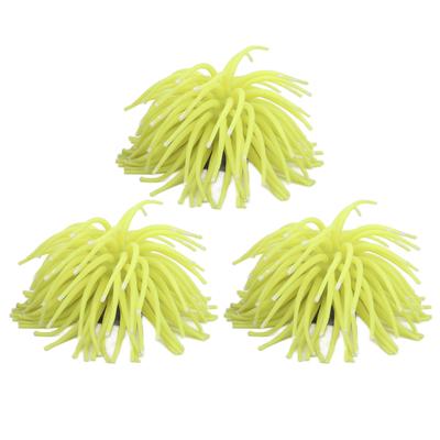 3Pcs Fish Tank Artificial Coral Decoration Simulation Sea Urchin Ball Aquarium Landscaping Ornament