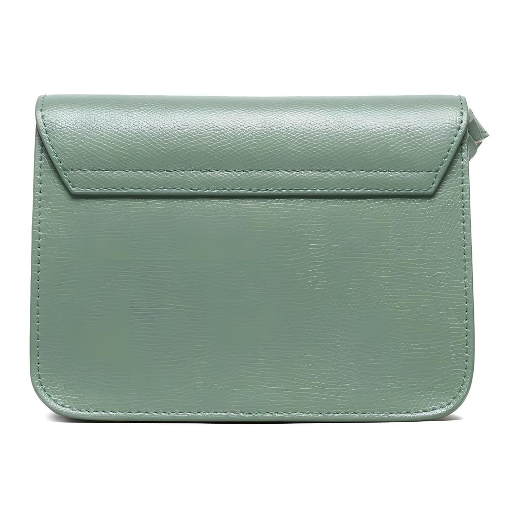 Neue Furla Metropolis Kollektion Kalbsleder Schultertasche, Umhängetasche Damen Grün WB00217-ARE000-0946S