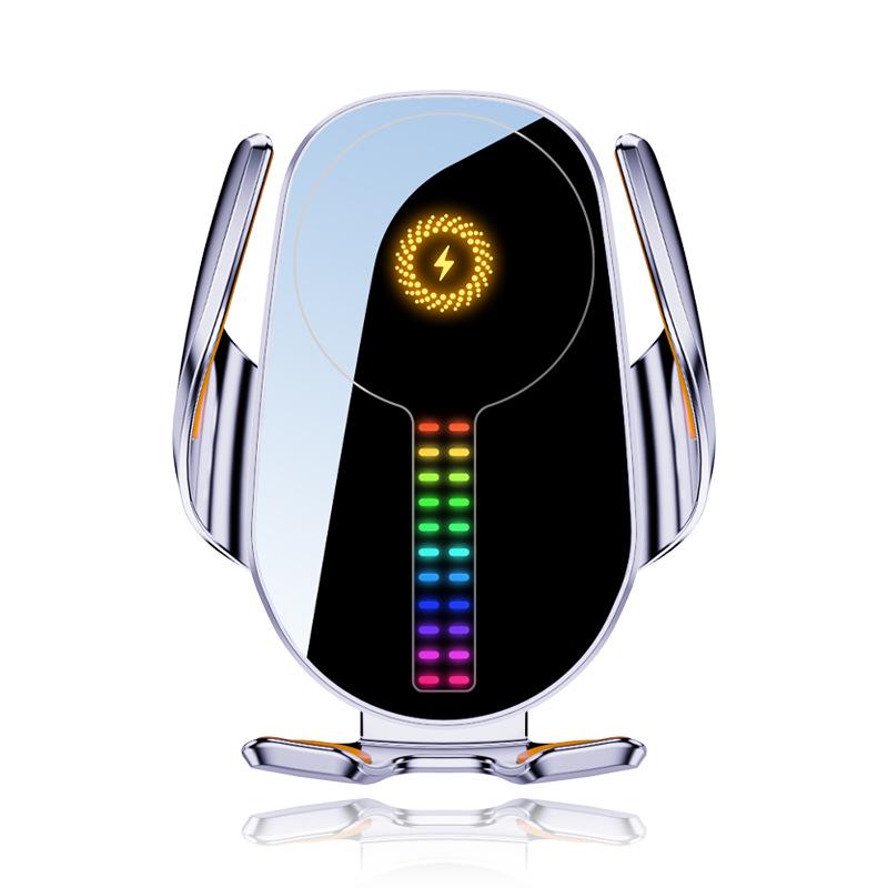 Treaxtlig gravitationsluftventilsbiltelefonhållare med trådlös laddning