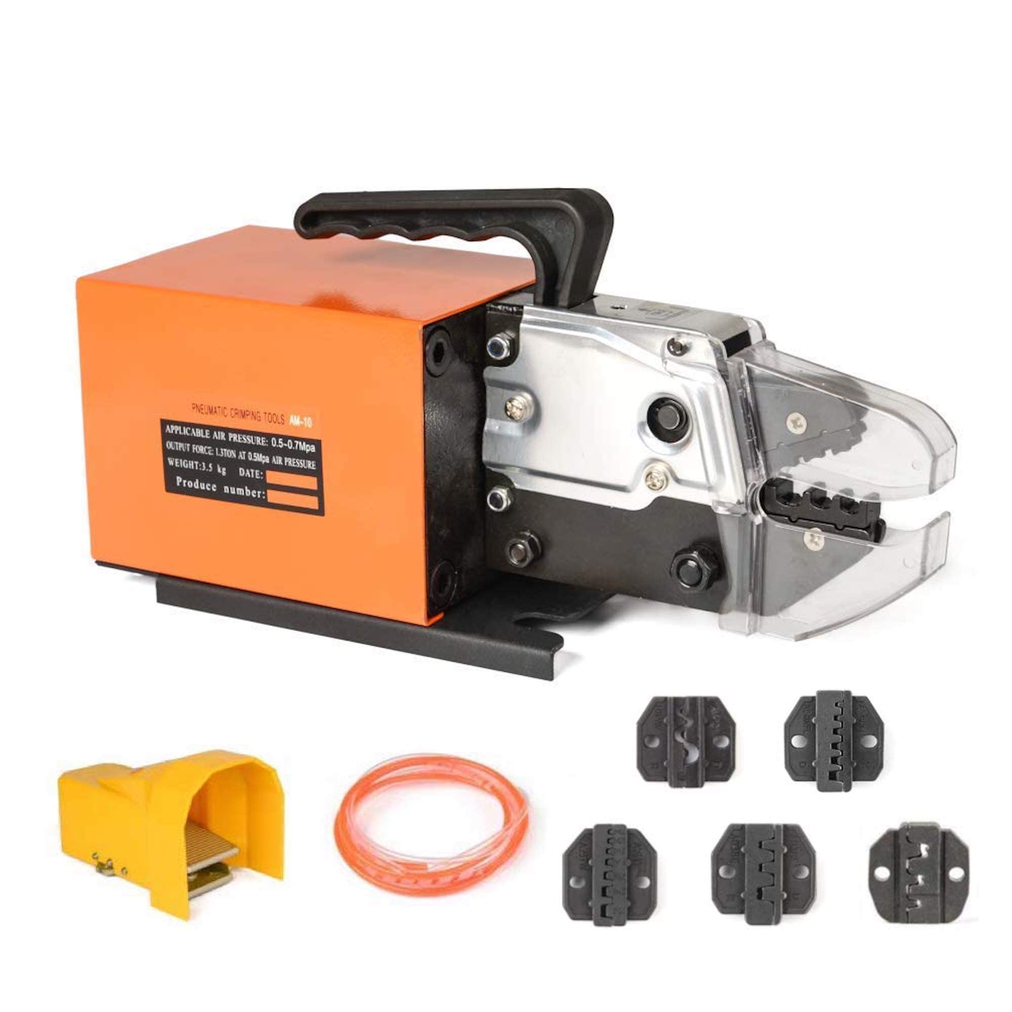 

IWISS Air Crimping Tabletop Machine for Bare Insulated Covered Crimp Ferrule Terminals Machine, Type, Bullet, Multi-Crimping Terminals, Terminals,