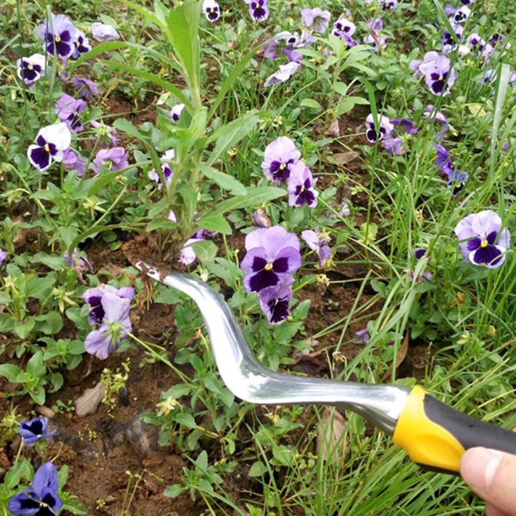 Manual Hand Weeder With Wooden Handle Garden Farmland Puller Removal Cutter Seedling Transplanting Tool Weed Shovel