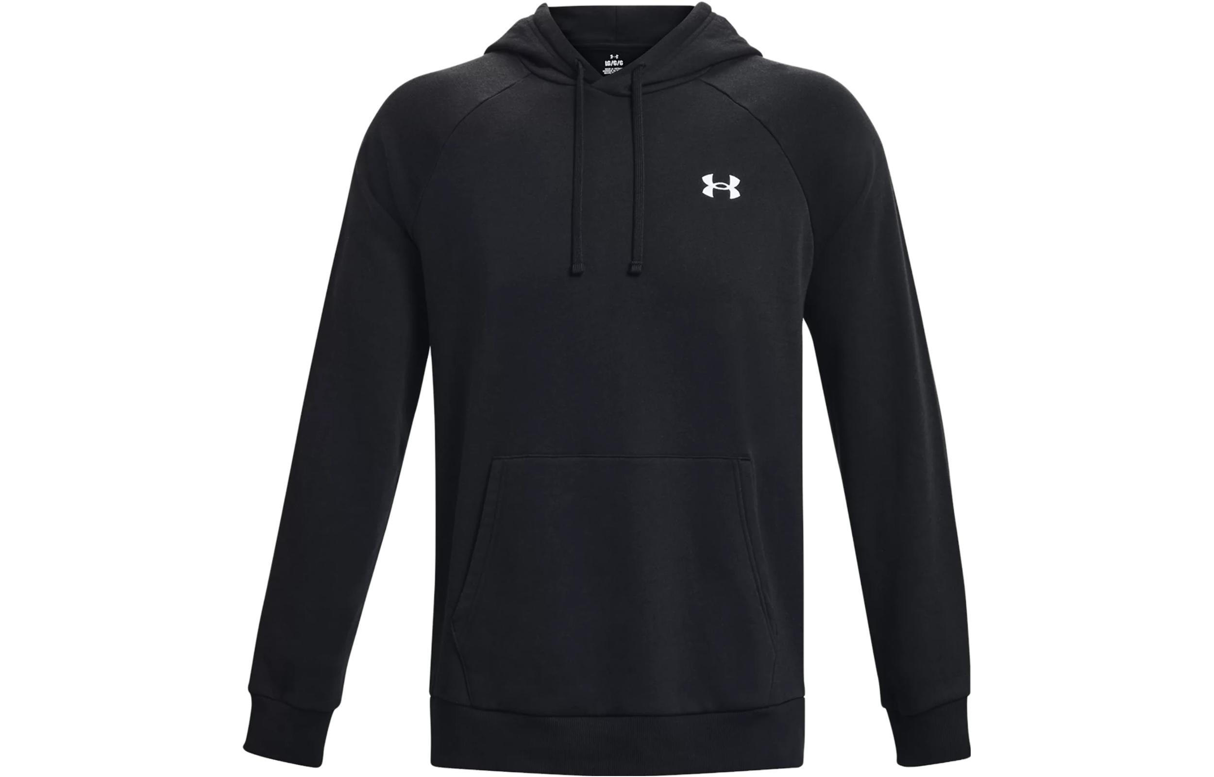 Under Armour Rival Solid Color Fleece Comfortable Minimalist Casual Hooded Pullover Fleece Lined Sportswear Sweatshirt 1379861-001 XXL