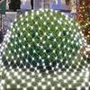 3x3m 6x4m 10x1m LED Net Mesh String Lights Outdoor Window Curtain Fairy Light Christmas Tree Bush Net Light for Garden Decor