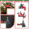 Christmas Wooden Door Corner Lintel Decoration Elk Door Frame Decoration