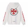 808 CHROME HEARTS 2025 Podzim a Zima Nová Mikina s Kapucí s Logem Klasického Stylu ve Velkých Velikostech, Vhodná pro Páry k Nošení