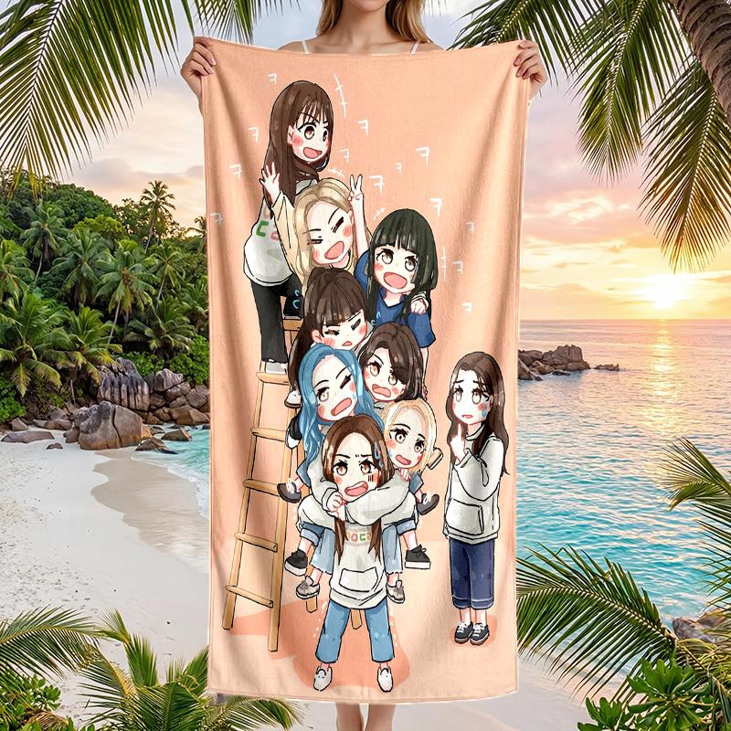 Twice Fashion Beach Towel: Ideal for Summer Adventures Soft, absorbent and quick drying suitable for swimming and bathing