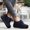 Fashion Cow Suede Platform Shoes Plush Warm Walking Shoes Women Winter Cotton Shoes Non-slip Mother Shoes