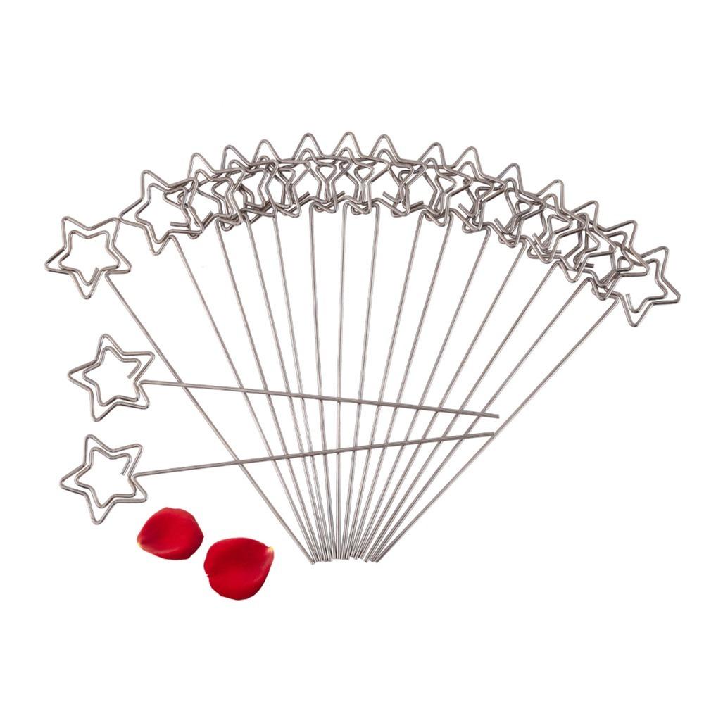 

50pcs Stainless Steel Photo Card Holders Round Shape Star Shape Memo Clip Holders Silver Heart Shape Picture Clip Holders