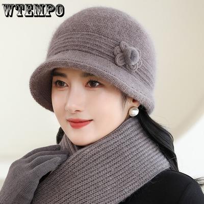 Wintermütze für Frauen mittleren und höheren Alters, Großmuttermütze für Outdoor-Radsport, winddichte Strickmütze