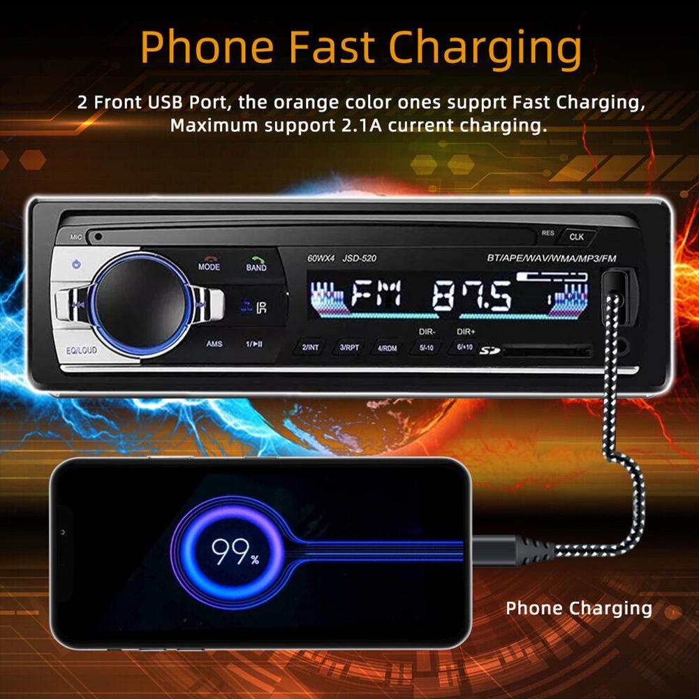 Cheap 12V Autoradio Stereo Car Radio 1 Din Bluetooth Fm Aux Audio Mmc