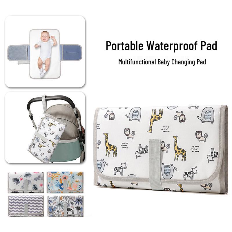 Lightweight Waterproof Portable Baby Changing Pad with Stroller Attachment