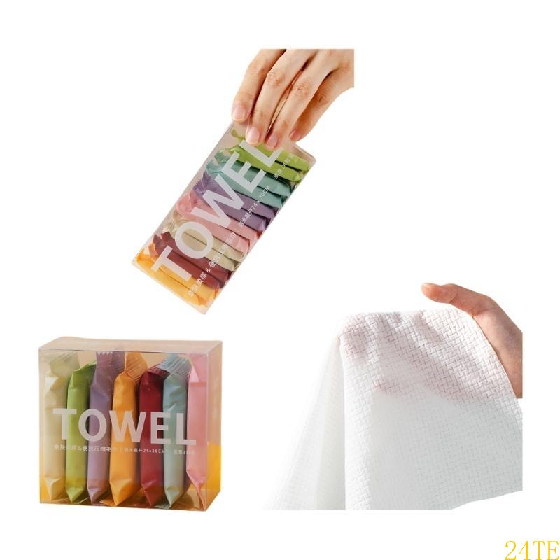 Compressed Cotton Face Towels Gentle On Skin Convenient Bath Towel For Travel And Daily Cleaning
