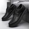 Shoes Autumn and Winter New Casual Shoes Black Business Small Leather Shoes Waterproof Martin Boots Low-top Shoes