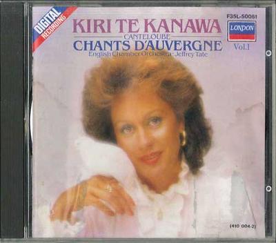 CD KIRI TE KANAWA, ENGLISH CHAMBER ORC - Joseph Canteloube : Chants D'avuver F35L50061 LONDRES Não Japão Obi Clássico Usado