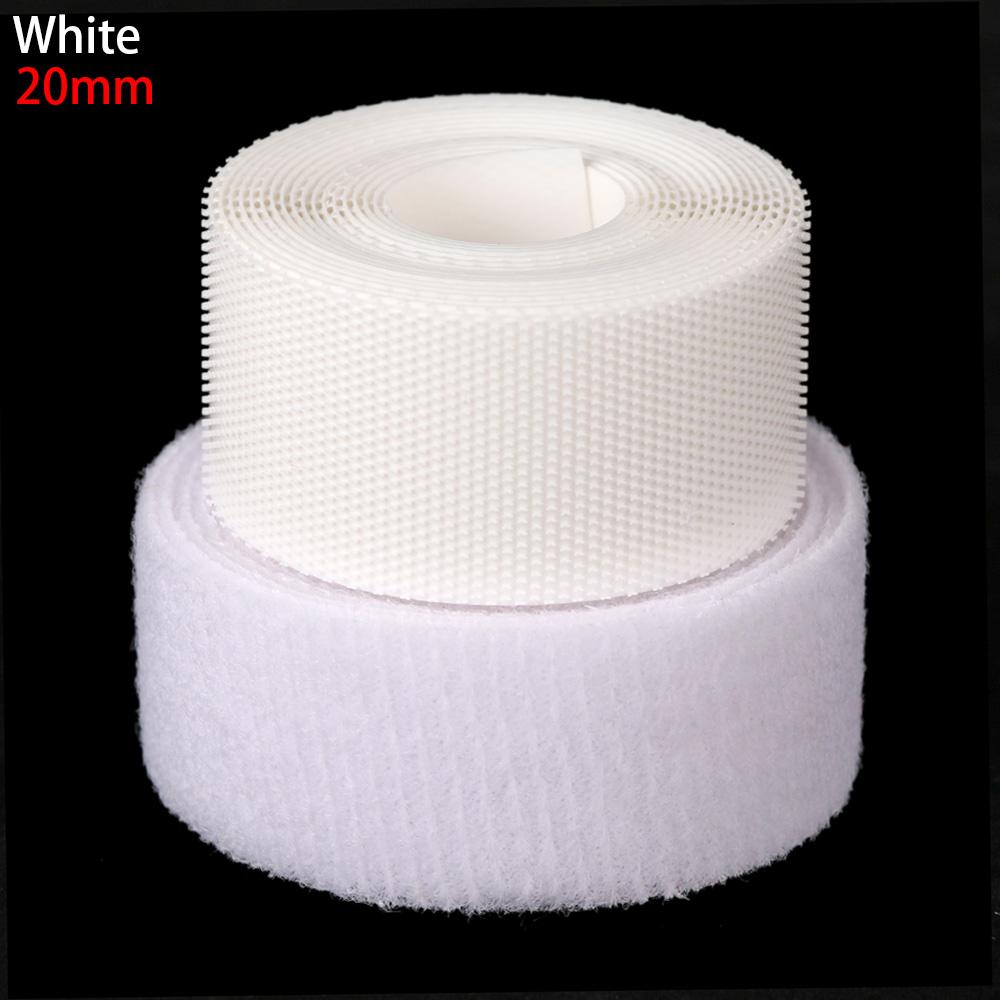 6/8/20mm Width Adhesive Hook Loop Fastener Tape Sewing Magic Tape Sticker Strap DIY Mini Thin Clothing Accessories Paste Strap