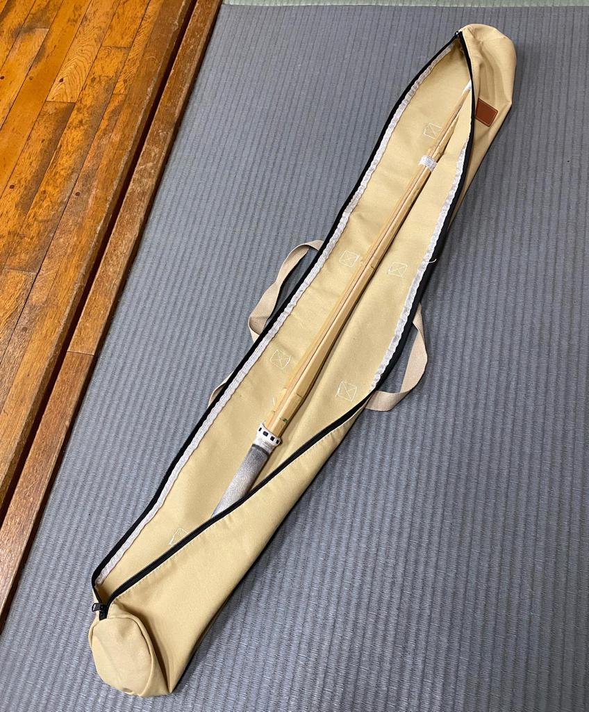 Bamboo Sword Bag Case Kendo Wooden Sword Imitation Sword Storage Bag 130cm Shoulder Strap Cosplay Handle Hemp (white) [product]