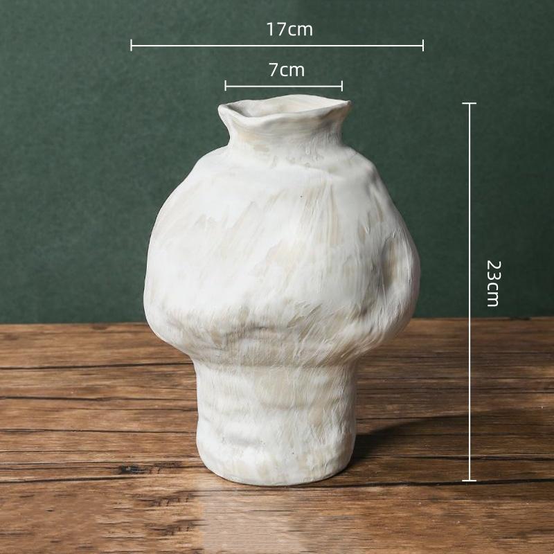 Keramikvase Handgefertigt Grobkeramik Blumenvase Keramik Handwerk Blumenarrangement Zubehör Heimdekoration