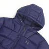 Under Armour Solid Color Casual Training Sports Mid-Length Down Jacket Men Outerwear Navy-Blue 1373663-410