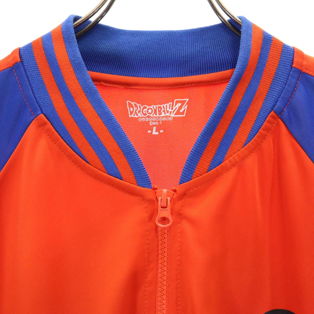 DRAGON BALLZ Back Print Jersey Jacket L Blue X Orange Turtle Hermit Men's Used