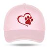Neue Unisex Damen Mode Niedliche Hundepfote mit Pfirsichherz Baseballkappen für Hip Hop Baumwolle Trucker Cap Bone Papa Hüte
