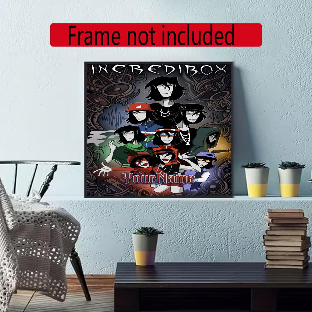 Incredibox Customize Your Name Diamond Painting Round Diamond Diy Frameless Holiday Artwork Suitable For Home Office Wall Decoration