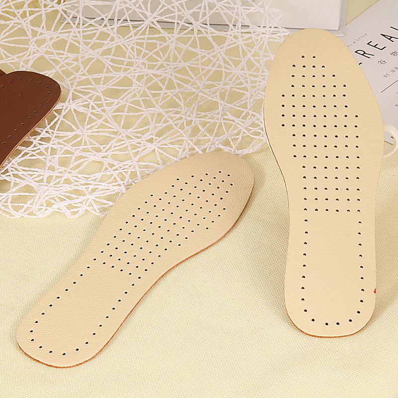 Summer Kangyue Double Layer Leather Insole: Sweat-Absorbing, Breathable, Odor-Resistant Men's and Women's Style.