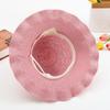 Adjustable Ruffle Sun Hat Breathable Beach Sun Hat Sweet Wide Brim Straw Hat  For Women Girls