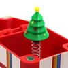 3D Printed Christmas Ornament Pop-Up Box Fidget Toy Xmas Tree Clicker Spinning Top Stress Relief Toy for Festive Desktop Decoration
