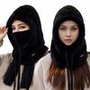 Warm Thermal Windproof Balaclava Ski Hood Motorcycle Face Cover Polar Fleece Adjustable Cycling Neck Cover Full Face Mask Winter