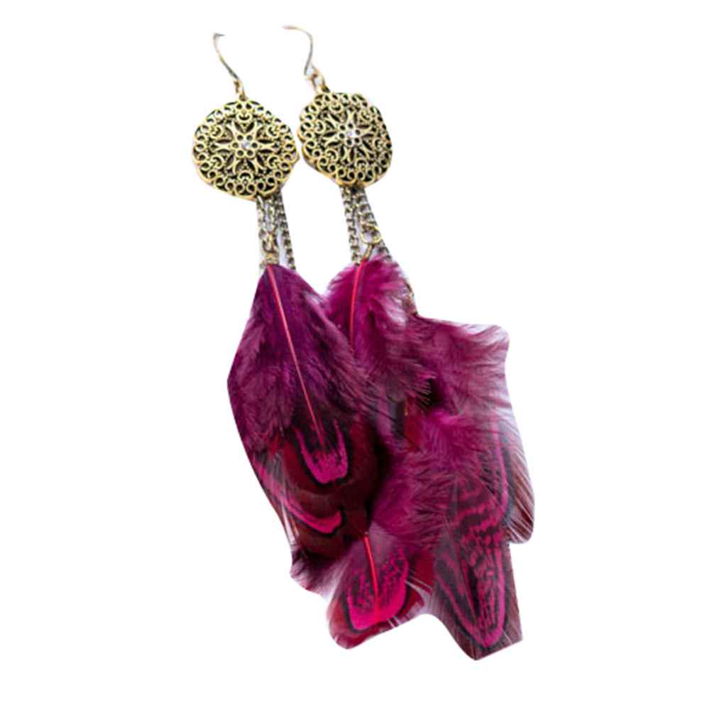 

Vintage Earrings Long Women Hollow Pendant Dangle Eardrop Girl Hoop Ear Hook Jewelry вино красного