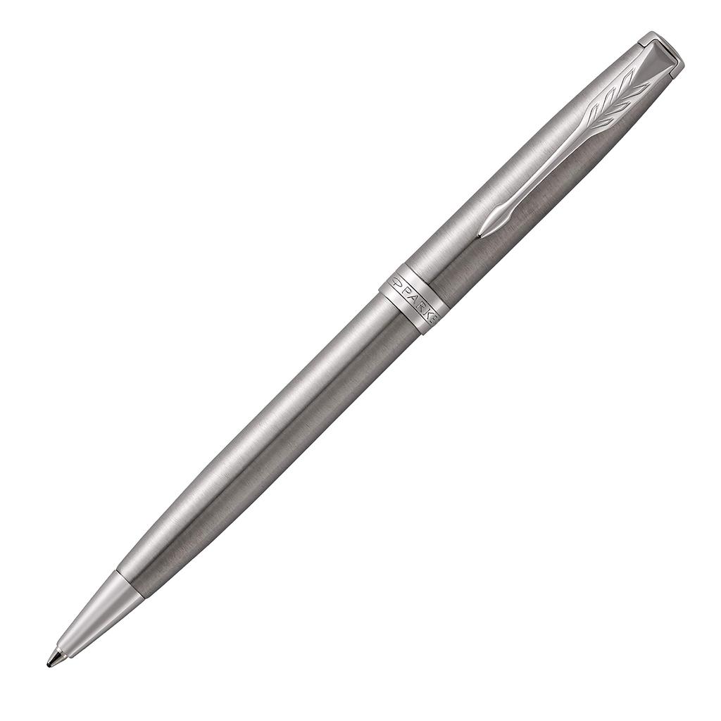 Parker Ballpoint Pen Sonnet Stainless Steel CT Medium Point Gift Box Genuine Imported Product 1950871 Oil-based