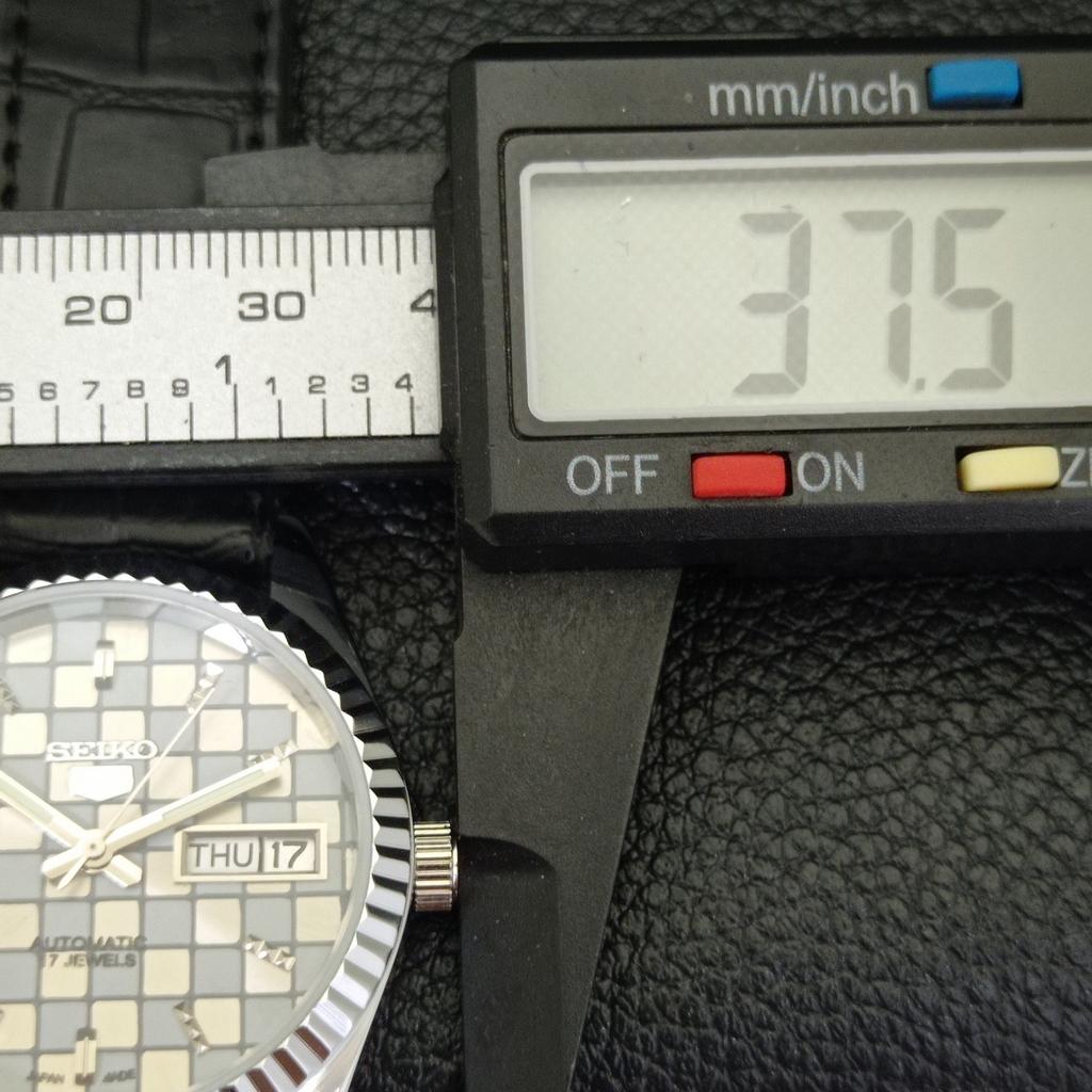 MENS VINTAGE REFURBISHED SEIKO 5 AUTOMATIC JAPAN GREY COLOR DIAL WATCH A440355-4 Sk-a440355