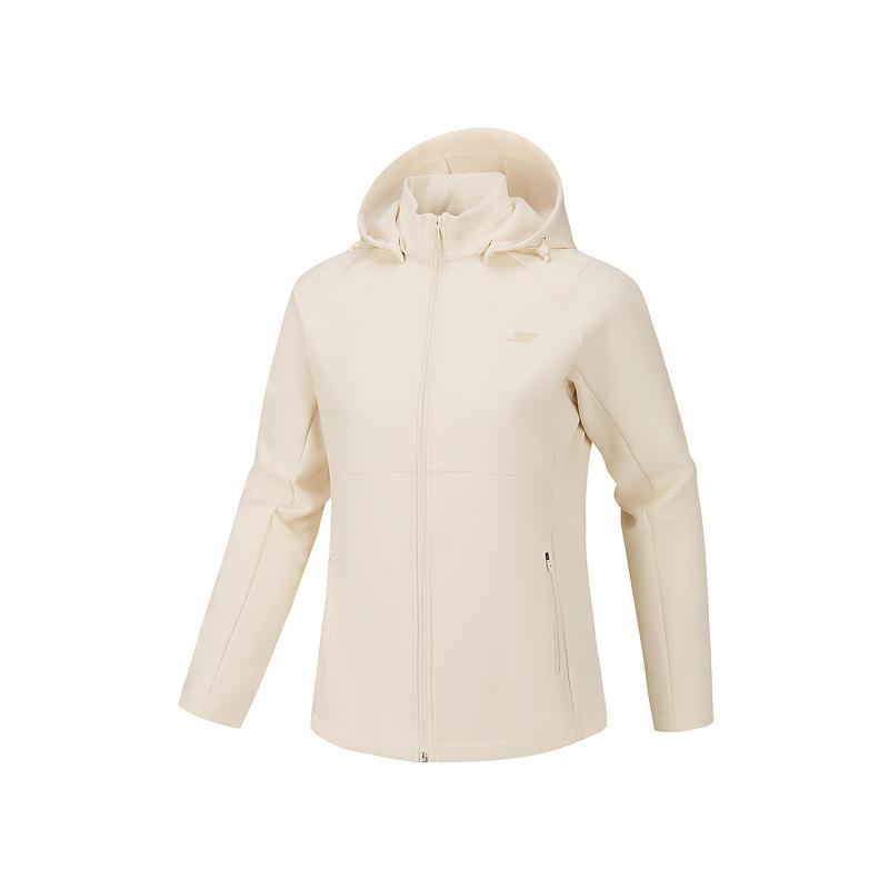 Skechers Zipper Hooded Skin-Friendly Jacket Women jackets P126W081-01B4 M