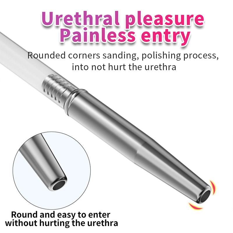 Urethral Toys for Man,with Urination Hole Penis Plug Sounding,Urethal Inserts,Urethra Dilation Catheter,Uretral Probe Sex Shop