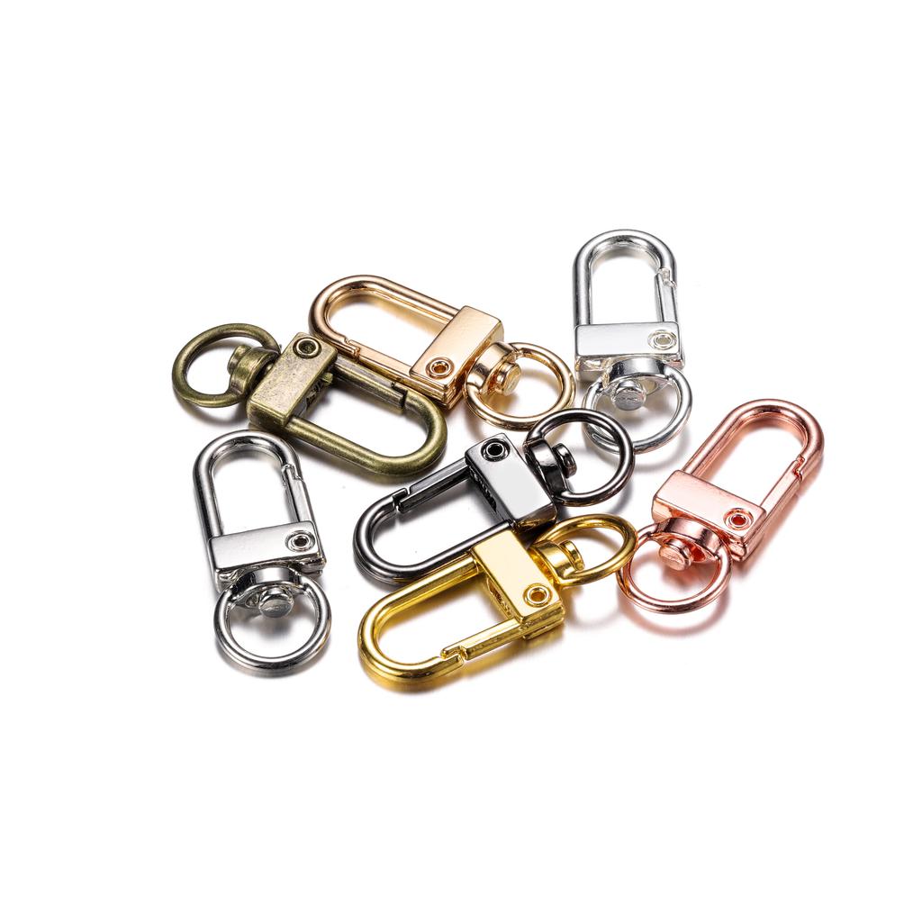 10pcs/Lot 13x33mm Snap Lobster Clasps Hooks for DIY Jewelry Making Keychain Bag Clasp Keyring Accessories Supplies