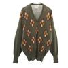 80s Wool Vintage Overall Handle Long Sleeve Sweater Men's Used