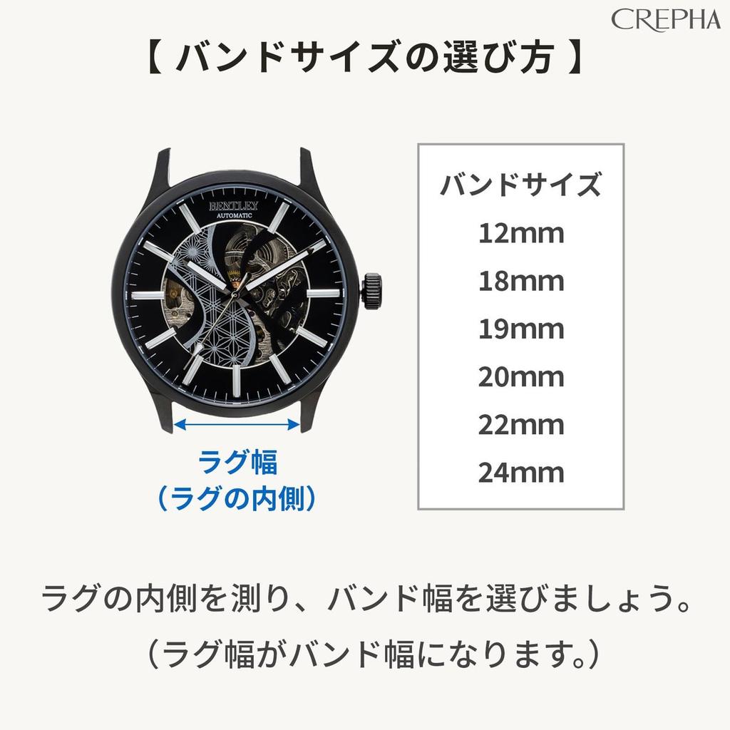 CREPHA 22mm Diver-Type Polyurethane Watch Strap - Black