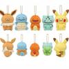 Anime  10cm Pikachu Bulbasaur Squirtle Eevee Backpack Pendant Figure Doll Accessory Toy Xmas Gift