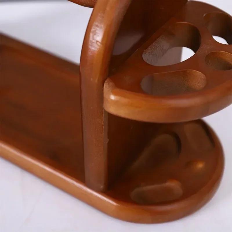 Wooden Wool Shaft Holder Knitting Auxiliary Tools Wool Holder Household Desktop Sewing Tools Shaft Holder